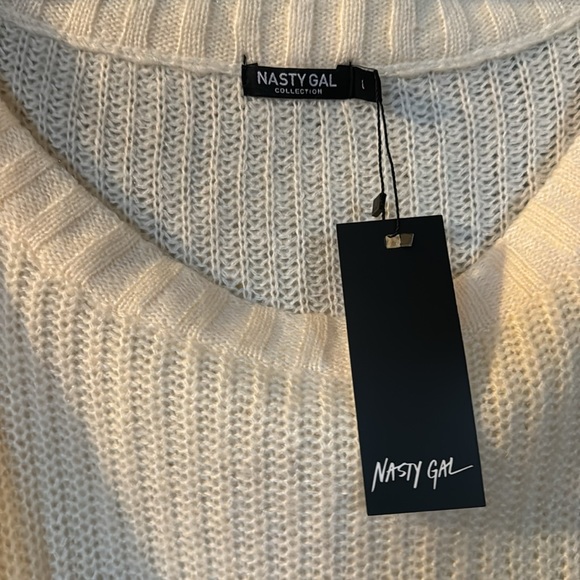 Off The Shoulder Relaxed Soft Knit Sweater - Picture 5 of 5